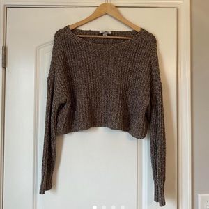 Cropped Knit Sweater